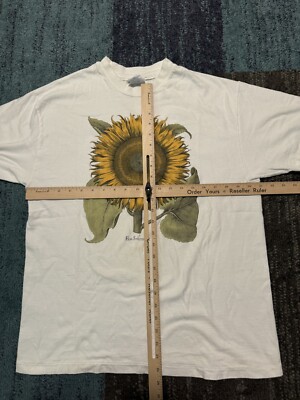 Vintage 90s Flos Solis Maior /Large Sunflower Art T-Shirt Very