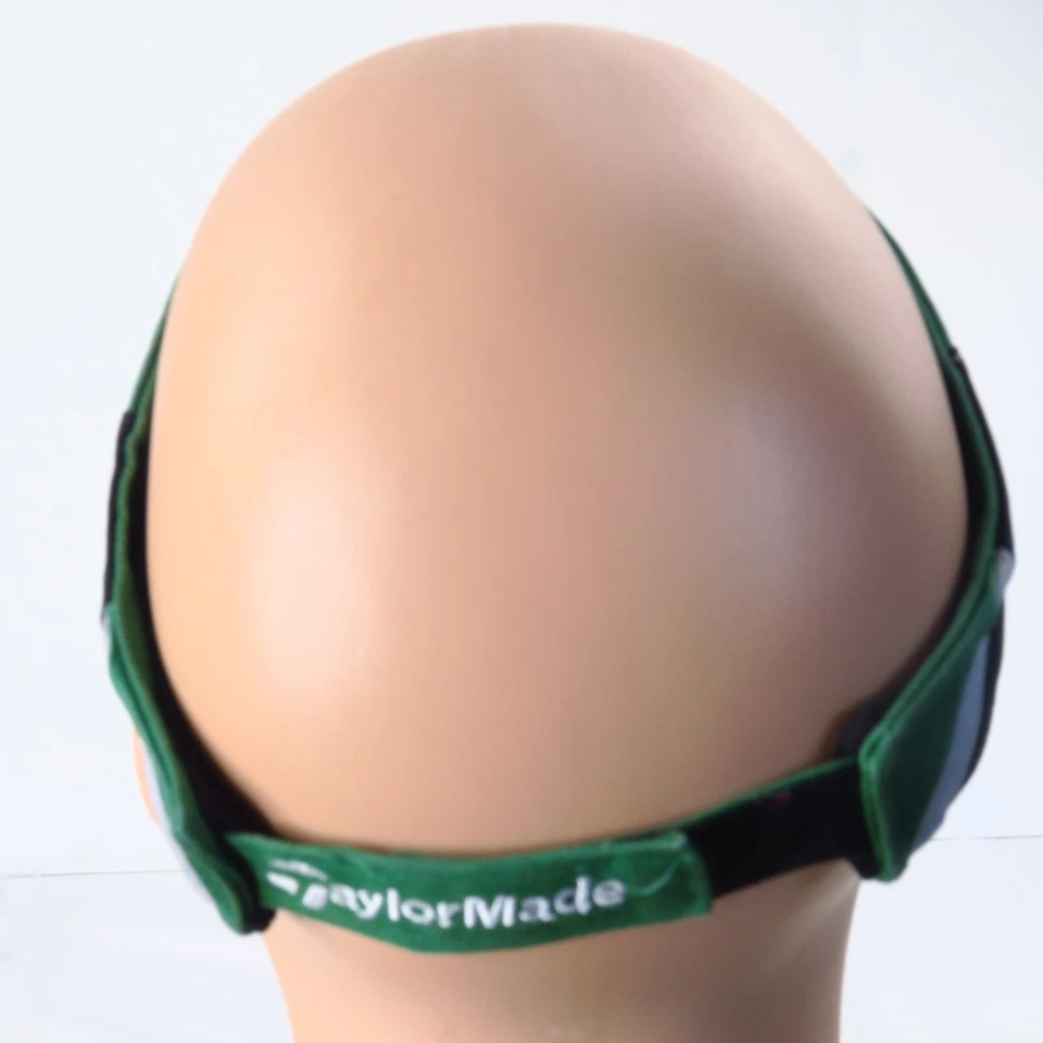 TaylorMade Burner Green Black Hat Gold Sun Visor Tmax Distressed Faded Tee Clubs - Image 4 of 4