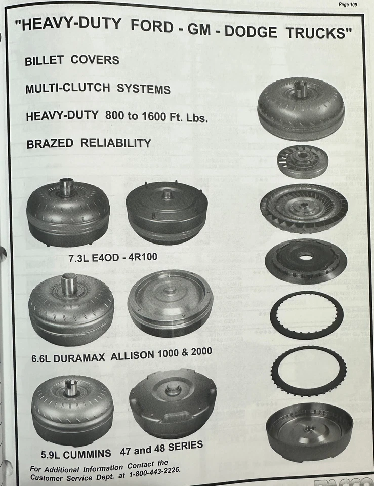 Convertidor de par Ford E40D 4R100 pérdida extra baja para 7,3 Powerstroke 1994-2003 Foto 3 de 4