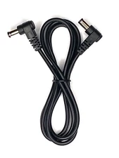 3 foot Right Angle DC Power 5.5mm x 2.1mm Patch Cable Wire Male Male