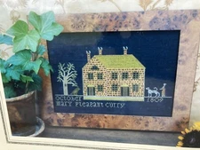 Barrick Samplers MARY PLEASANT CURRY 1809 Counted Cross Stitch 2001 NEW! RARE
