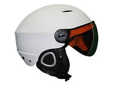  ski snowboard helmet visor winter sports Helmet  Integrated lens visor white 