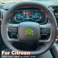 Hand Sewing No-slip Leather Steering Wheel Cover For Citroen C5 AIRCROSS C4 C4L