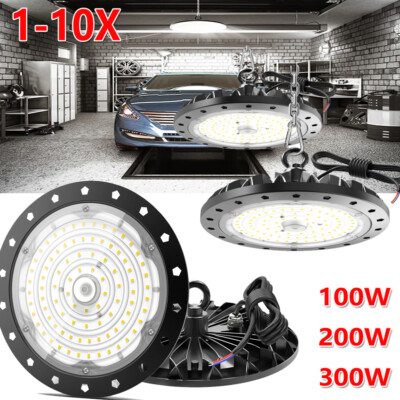 UFO LED Hallenbeleuchtung Strahler Decken Industrie Werkstattlampe Hallenleuchte