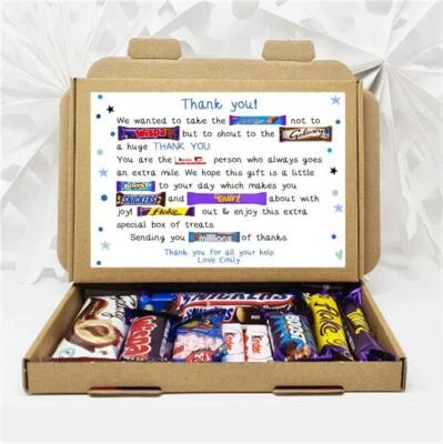 TREASURED FOREVER Pesonalised Thank you gift Box Employee Appreciation gift Corporate Staff Hamper
