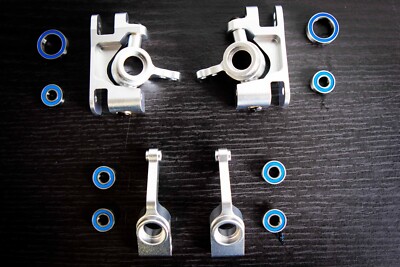 Cobra Racing Chrome Traxxas Knuckle Set for Traxxas 4x4 Slash, Rustler, and more