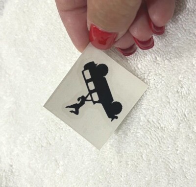 GIRL HANGING UP SIDE DOWN  Easter Egg decals 