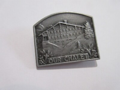 Our Chalet Pin Girl Scout Girls Guides World Center Adelboden, Switzerland 1950s