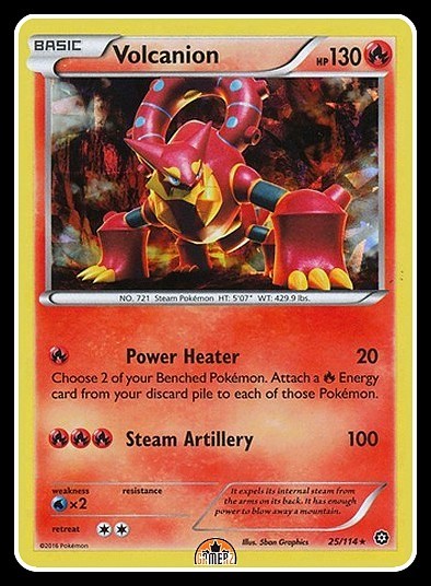 n*0様 Volcanic  Volcanion - 25/114 - Rare Theme deck Exclusive Holo -(x1