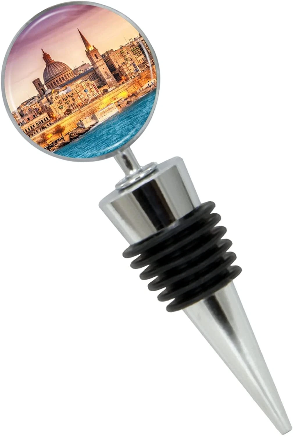 CitySouvenirs Valletta Malta Wine Bottle Stopper
