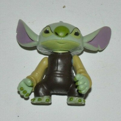 STITCH as YODA 2 inch figure (missing accessories) Star Wars Tours (Lilo, Disne)