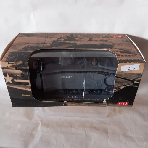 55-Tank Panzer Char B1 Bis France May 1940 1/43 Altaya Diecast