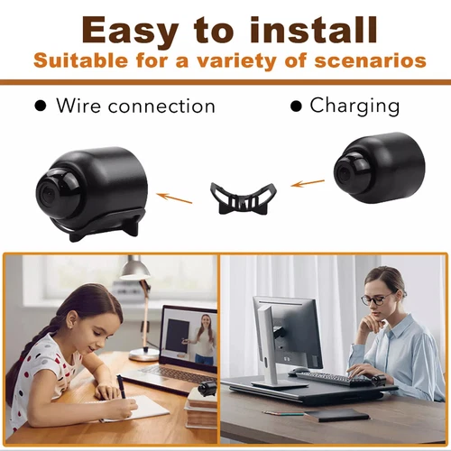 1080P Mini Camera WiFi HD IP Night Vision Security Cam For Home + 32GB SD Card - Picture 4 of 18