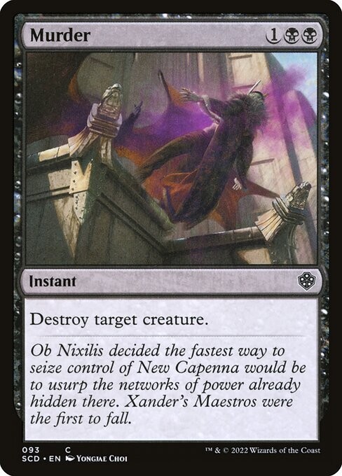 NM Murder, MTG, Starter Commander Deck, Magic the Gathering, 93