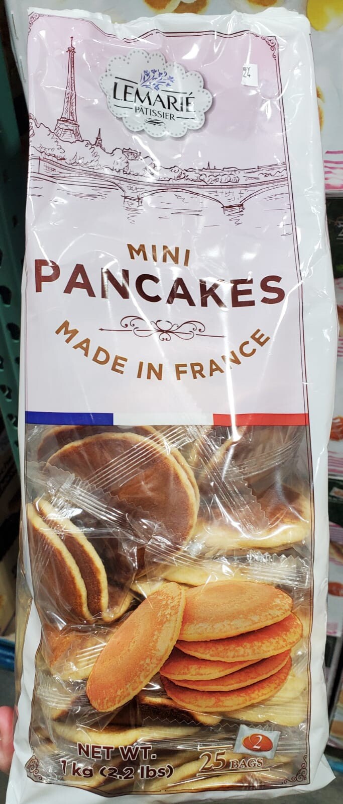 Lemarie Patissier Mini Pancakes, 2.2 Lb, Made In France ( 3 PACKS