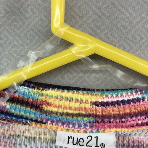Camicetta crop manica lunga multicolore Rue21 nuova giovane adulto taglia XL donna estiva - Foto 4 di 12