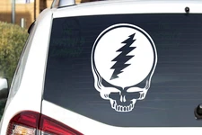 Grateful Dead Steal your face - CNC cut Decal Vinyl Sticker Pic from 12 colors!