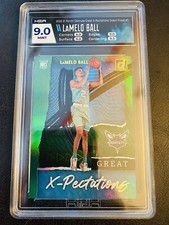 LAMELO BALL - 2020-21 Donruss Great X-Pectations Green Flood SP RC HGA 9 MINT!!!