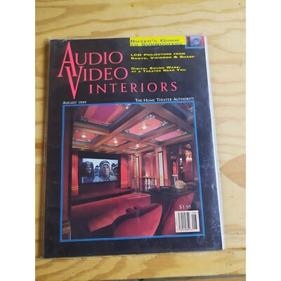 Vintage Technical Magazine Audio Video Interiors AUG 1995 Vol 7 No 8