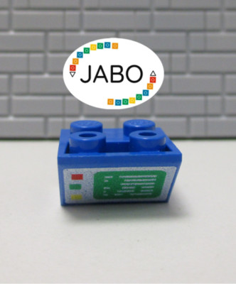 (H14/9) Lego 1x 3660p01 bedruckt blau 920 8680 926 6951