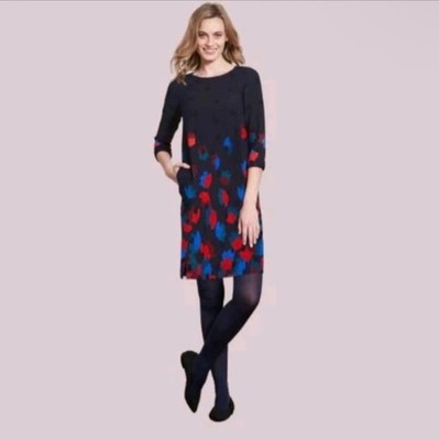 Boden Rachel Floral Shift Dress Size 4 MSRP $198