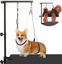 Pet Grooming Table Arm 35" with Hammock  No-Sit Holder - For Small Medium Dogs