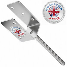 Fence Post Support U Shape Base Bracket Heavy Duty Decking Metal Anchor