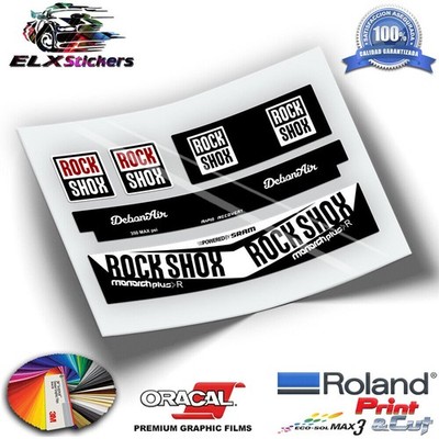AUFKLEBER ADESIVI AUFKLEBER AUFKLEBER STOSSDÄMPFER ROCKSHOX MONARCH PLUS R...