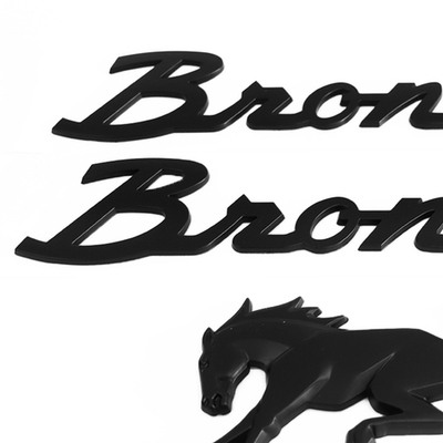 #ad 3PCS Set Rear Tailgate Side Fender Emblem For Bronco 2021 2024 Matte Black $23.99