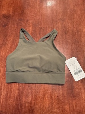 NWT Fabletics No Bounce Sports Bra Olive Green Size Large MSRP $69.95