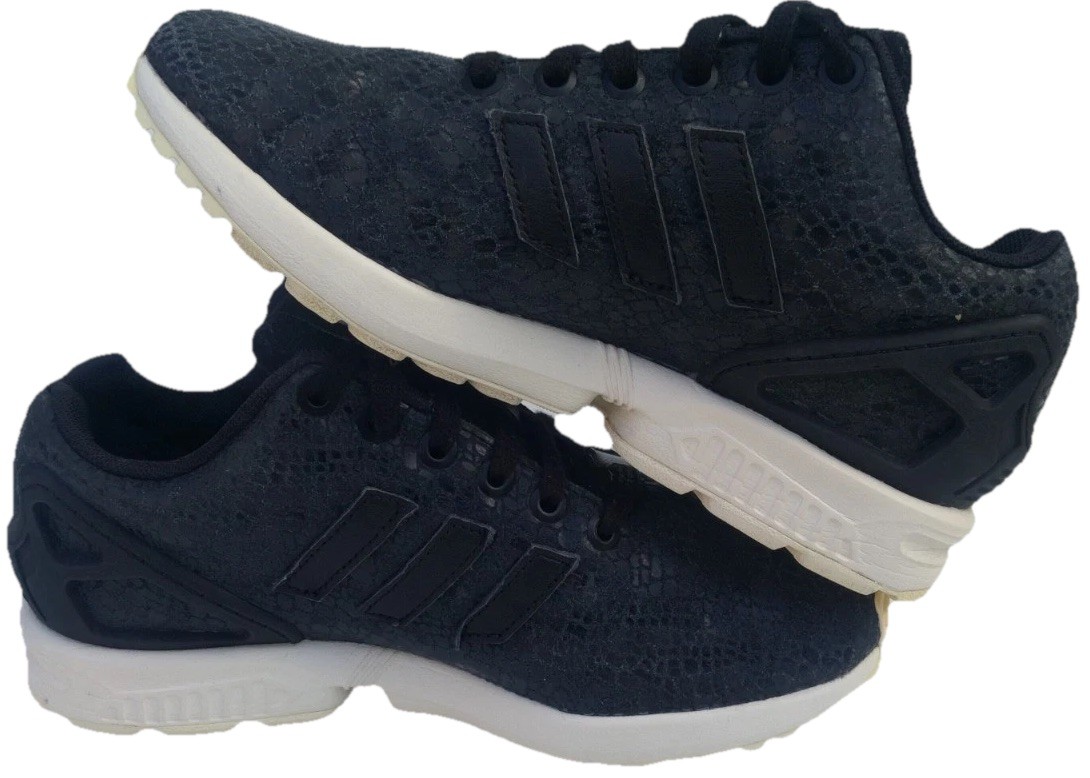 Adidas Originals ZX Flux S79408 Teens Core Black Trainers Size UK 3.5 EU 36 US 5 image 9