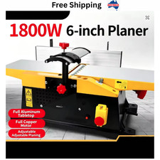 Woodworking 1800W 6-Inch Benchtop Jointer Thicknesser Electric Wood Planer