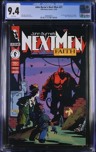 Dark Horse-John Byrne's Next Men 21 CGC 9.4 White Page-1st Appearance ...