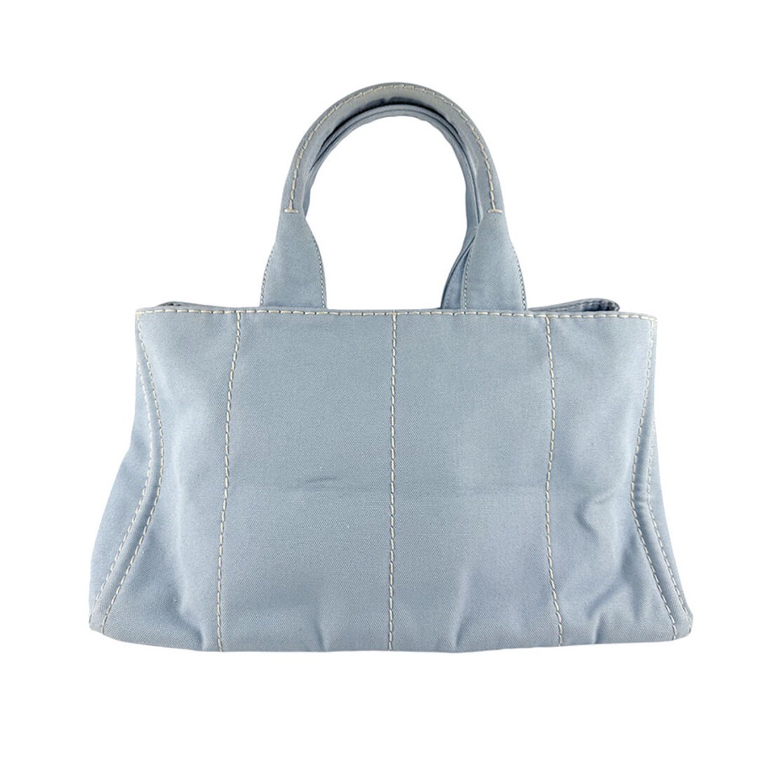 PRADA handbag Canapa canvas light blue women s B1872B  Used z8608 thumbnail 3
