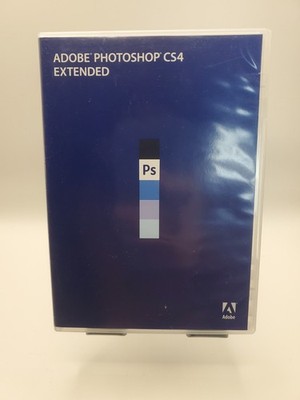 Adobe Photoshop CS4 Extended For Windows Retail Version 2 Disc w/ Serial Number