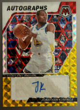 Jonathan Kuminga 2023-24 Panini Mosaic Auto Yellow Reactive Autographs #AM-KUM