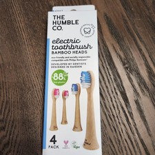 The Humble Co. Electric Toothbrush Bamboo Heads Vegan 4ct Ea