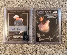 (2) Golf Card Auto Lot 2024 Upper Deck Portfolio Amari Avery RC Gordon Sargent