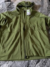 Adidas Mens M TI FZ Hoodie Tech Ink lime Green Full Zip Jacket Size Large