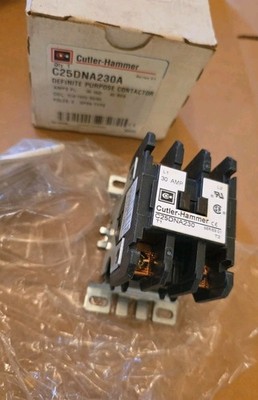 Culter Hammer Breaker  Define Purpose Contactor C25DNA230A 30 AMP - 40 AMP 