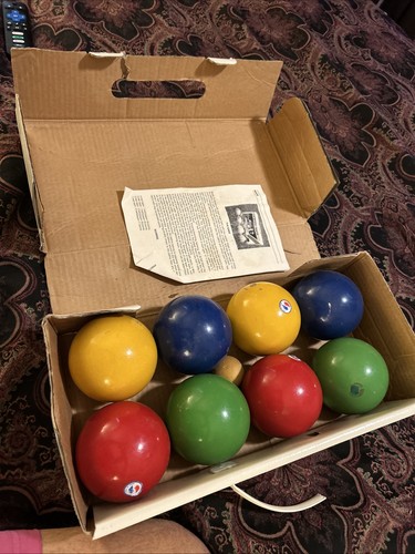 Vintage Sportcraft Classic Bocce Ball | Made in Italy | Complete  READ