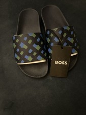 Image of Hugo Boss Mens Sliders Uk3 Eu 37 Beach Sliders New No Box Free Post Uk Seller