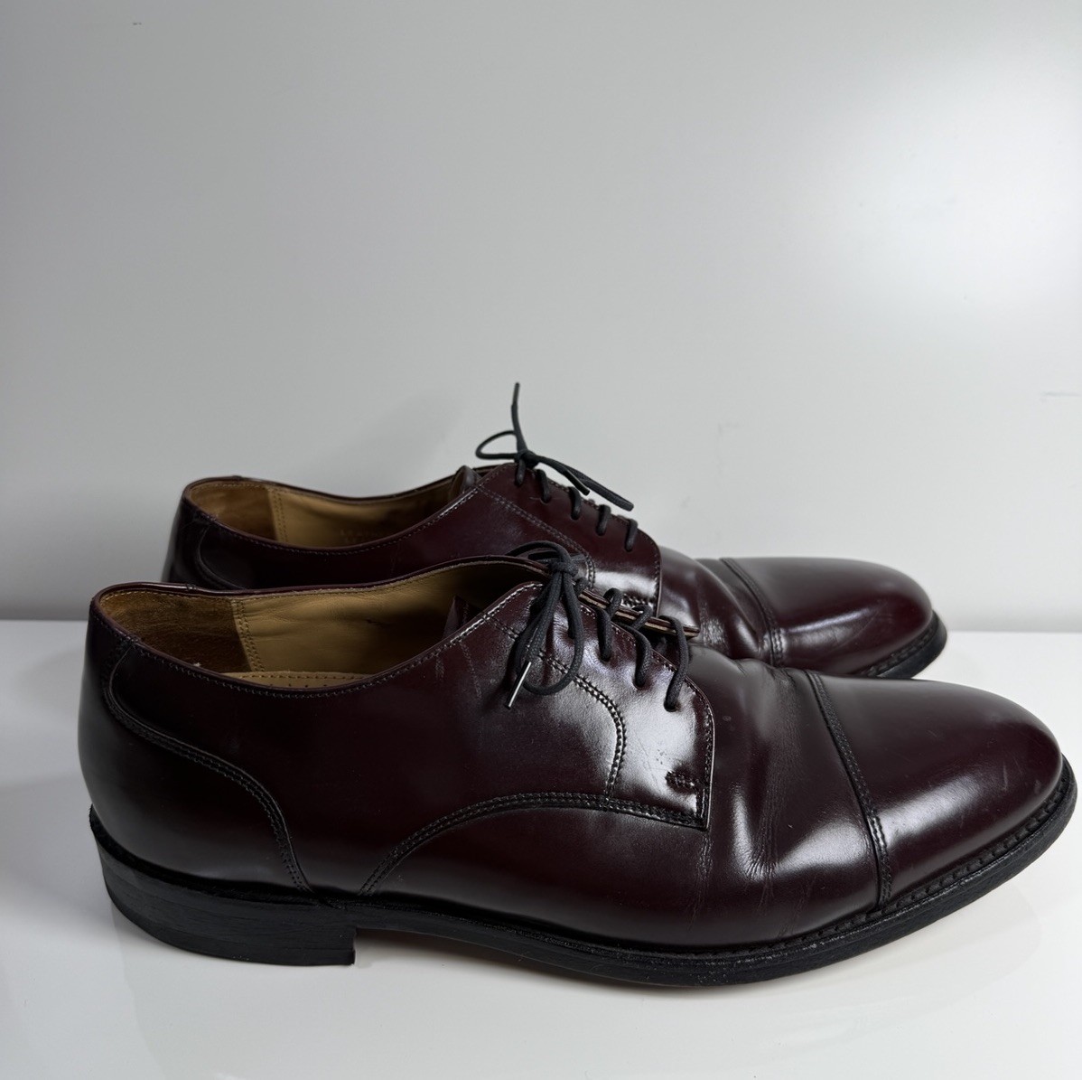 Bostonian Classics Dress Shoes First Flex Leather Burgundy 