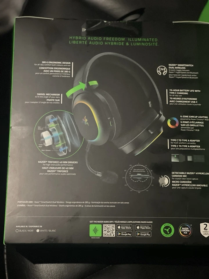 New Razer Barracuda X Chroma - Wireless Multi-Platform Gaming and Mobile Headset - Image 2 of 2