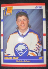1990-91 Score - First Round Draft Choice Brad May #427 (RC)