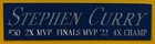 STEPHEN CURRY WARRIORS NAMEPLATE FOR AUTOGRAPHED SIGNED BASKETBALL- JERSEY-PHOTO