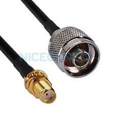 SMA Female Jack to N Male Plug WIFI Antenna Adapter RF Pigtail RG58 Coax Cable