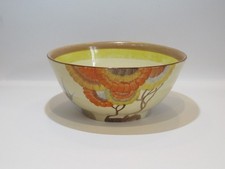 CLARICE CLIFF 'RHODANTHE' PATTERN 21 CM DIAMETER TABLE BOWL - CIRCA 1930'S