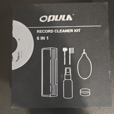 #ad #ad Opula 6 in 1 Record Cleaner Kit Black Plastic Cleaning Kit for Vinyl Records $25.00