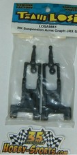 Team Losi 1/10 Scale Vintage RR Suspension Arms Graphite For JRX-S LOSA9861